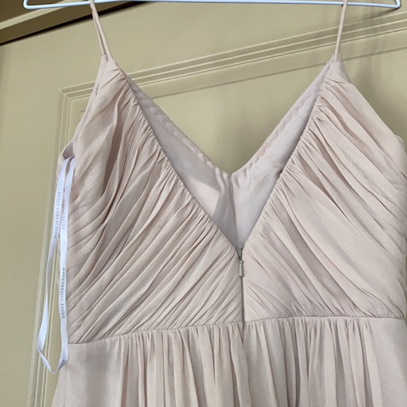 Lux shimmer v-neck bridesmaid dress - Picture 3 of 4